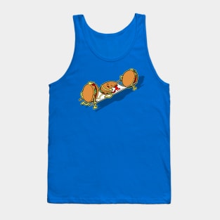 Funny Kawaii Burger Hamburger Junk Food Emergency Cartoon Tank Top